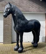 Fries paard op ware grootte  tuinbeeld polyester, Tuin en Terras, Kunststof, Zo goed als nieuw, Ophalen