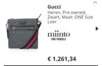 Gucci supreme tas heren, Sieraden, Tassen en Uiterlijk, Tassen | Schoudertassen, Ophalen, Zo goed als nieuw, Zwart