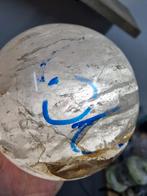 Grote bergkristal bol met ingesloten water, Ophalen of Verzenden, Mineraal