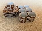 Vintage set van porseleinen espresso kopjes en schoteltjes, Huis en Inrichting, Keuken | Servies, Ophalen of Verzenden, Zo goed als nieuw