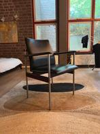 Vintage Deens Design Thereca stoel – mid-century teak 1970’, Huis en Inrichting, Stoelen, Overige materialen, Gebruikt, Zwart