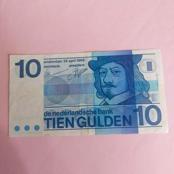 10 gulden Biljet² Frans Hals uit 1968 in PR
 beschikbaar voor biedingen