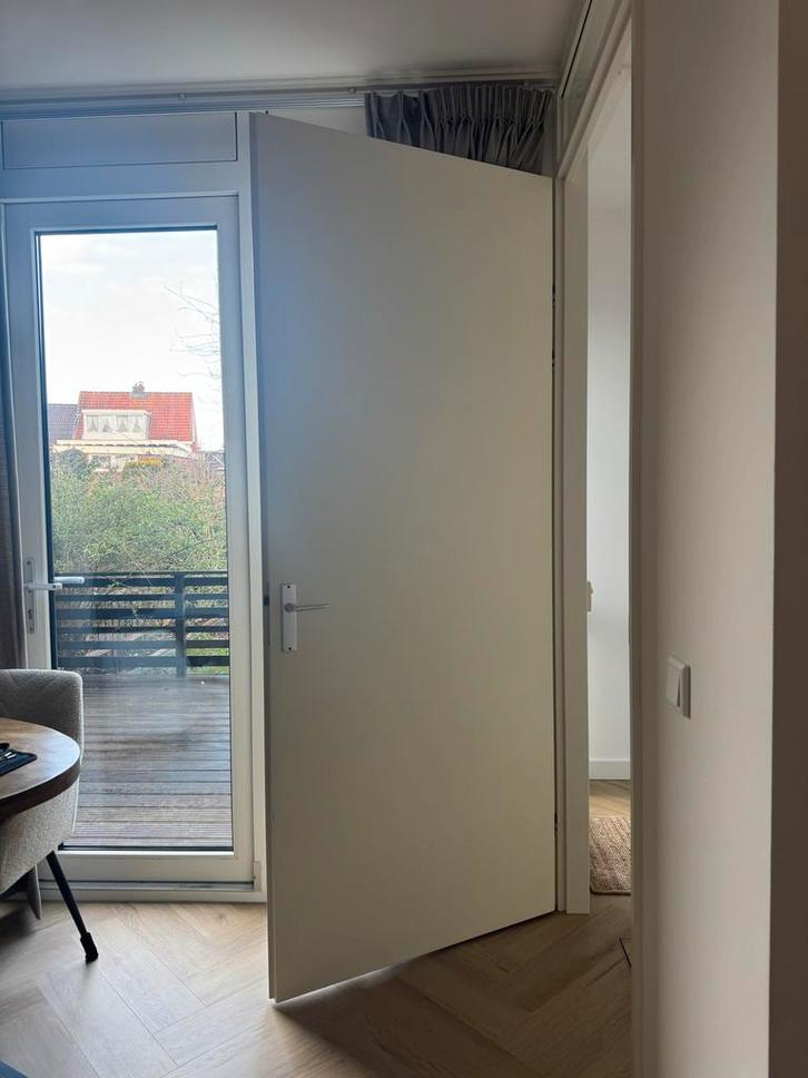 Witte Opdekdeur - Direct Beschikbaar!, Doe-het-zelf en Verbouw, Deuren en Horren, Gebruikt, Binnendeur, 215 cm of meer, 80 tot 100 cm