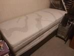 2 Pullman boxsprings leder met Dormicell matrassen 90x200, Ophalen, Gebruikt, 90 cm, Tweepersoons
