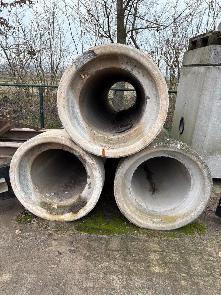 Rioolbuizen / Duikerbuizen - Diameter 500mm, Doe-het-zelf en Verbouw, Buizen en Afvoer, Zo goed als nieuw, Rechte buis, Overige materialen