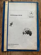 Mercedes gelandewagen 230 GE service boek, Ophalen of Verzenden, Overige merken