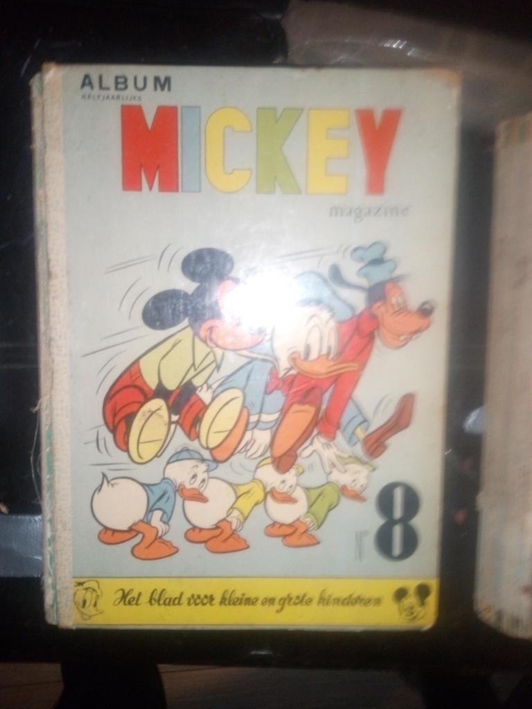 Mickey Magazine Album 8 - Vintage Stripboek, Boeken, Eén stripboek, Ophalen of Verzenden, Gelezen, Walt Disney