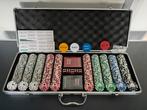 Luxe pokerset 500 chips met waardeopdruk!!, Ophalen, Zo goed als nieuw