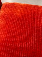 Lounge stoel Loek rib oranje fauteuil - 50% Extra korting, Nieuw, 75 tot 100 cm, 75 tot 100 cm, Stof