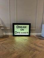 Lichtbak vintage Dream on Dreamer, Huis en Inrichting, Woonaccessoires | Tekstborden en Spreuken, Gebruikt, Ophalen