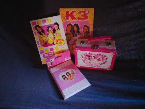 K3 de eerste K3  hele set blik puzzel kaarten vriendenboekje, Verzamelen, Film en Tv, Zo goed als nieuw, Ophalen of Verzenden