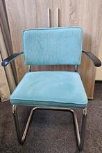 Zuiver Ridge Rib Eetkamerstoelen 4 stuks, Huis en Inrichting, Stoelen, Ophalen, Blauw, Zo goed als nieuw, Metaal