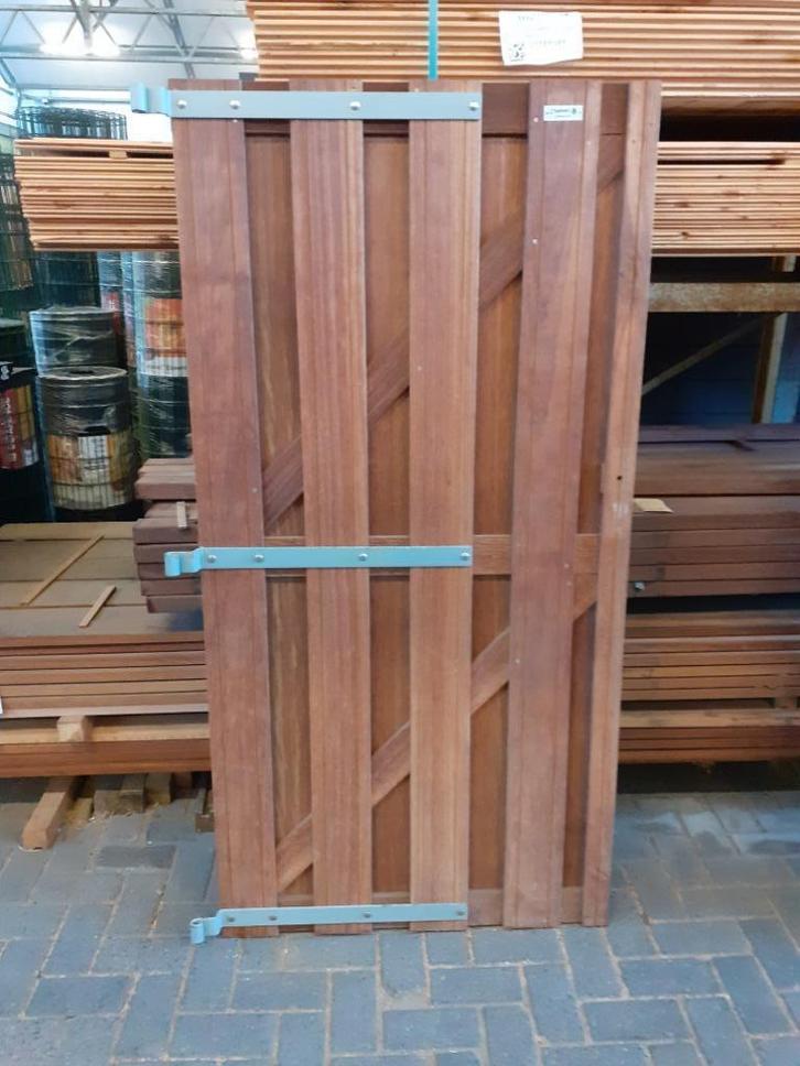 Hardhouten plankendeur 90x180cm, Tuin en Terras, Tuinpoorten, Zo goed als nieuw, Draaipoort, Hout, 150 tot 200 cm, Minder dan 100 cm