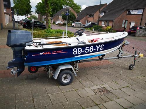 With 320 sport + 30 PK Yamaha autolube electrisch gestart., Watersport en Boten, Speedboten, Gebruikt, 3 tot 6 meter, Benzine