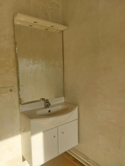 Badkamermeubel met spiegel en verlichting, Huis en Inrichting, Badkamer | Badkamermeubels, Gebruikt, Minder dan 100 cm, 50 tot 100 cm