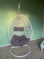 Egg chair white, Huis en Inrichting, Fauteuils, Kunststof, Zo goed als nieuw, Ophalen