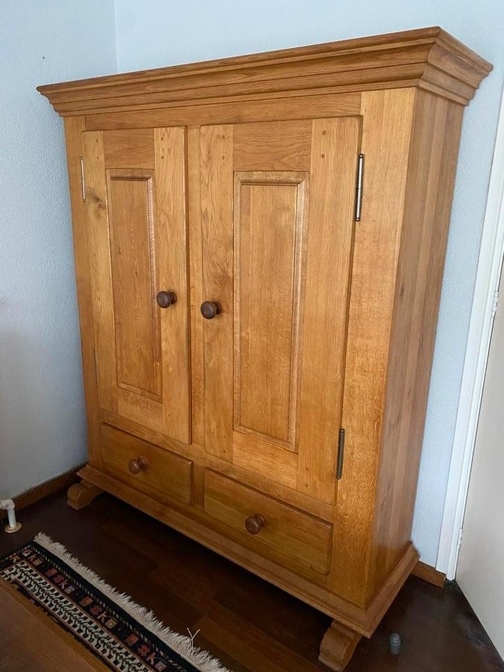Mooie Eikenkast - Tijdloze Opbergruimte, Huis en Inrichting, Kasten | Kledingkasten, Gebruikt, 150 tot 200 cm, 100 tot 150 cm