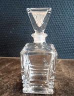 Kristallen parfumflesje met glazen stopper., Antiek en Kunst, Antiek | Glas en Kristal, Ophalen of Verzenden