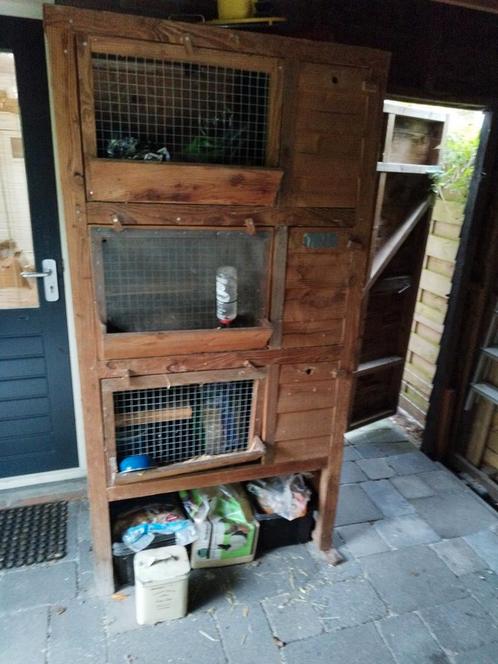Konijnenflat, Dieren en Toebehoren, Knaagdieren en Konijnen | Hokken en Kooien, Zo goed als nieuw, Hok, 90 cm of meer, 110 cm of meer