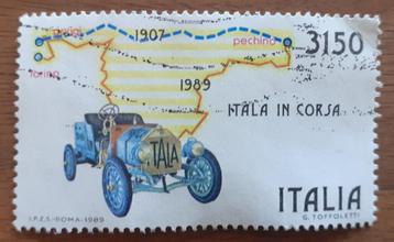 Postzegel uit Italie - K 5010 - autorace naar Peking beschikbaar voor biedingen