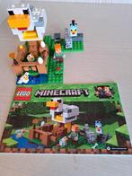 LEGO Minecraft 21140 De kippenren met boekje, Ophalen of Verzenden, Zo goed als nieuw, Complete set, Lego