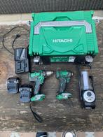 Hitachi accuboormachine en accuslagboormachine, Doe-het-zelf en Verbouw, Gereedschap | Boormachines, Ophalen of Verzenden, Gebruikt