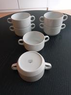 Zgan 6x mooie soepkommen wit strakke vorm porselein Arzberg, Ophalen of Verzenden, Zo goed als nieuw, Kom(men), Effen
