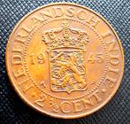 2 ½ cent 1945 Nederlandse Indie, Postzegels en Munten, Koningin Wilhelmina, Verzenden