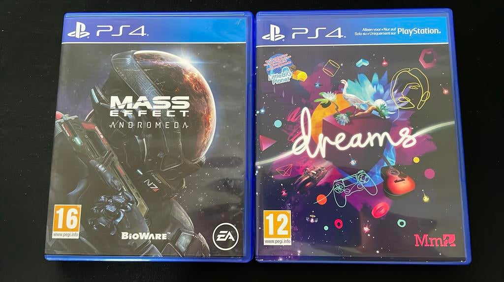 PS4 games mass effect en dreams, 1 speler, Ophalen, Zo goed als nieuw, Vanaf 16 jaar