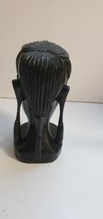 Afrikaanse houten  buste., Antiek en Kunst, Kunst | Beelden en Houtsnijwerken, Ophalen of Verzenden