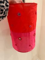 Lampenkap roze rood, Rond, Ophalen of Verzenden, Zo goed als nieuw, Minder dan 25 cm