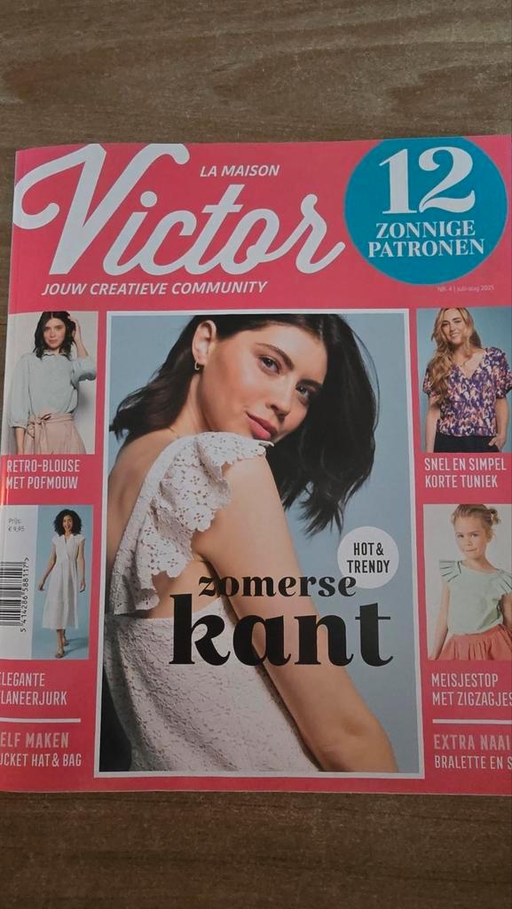 Victor La Maison Naaipatronen - Zomerse Kant, Hobby en Vrije tijd, Kledingpatronen, Zo goed als nieuw, Overige typen, Vrouw, Overige merken