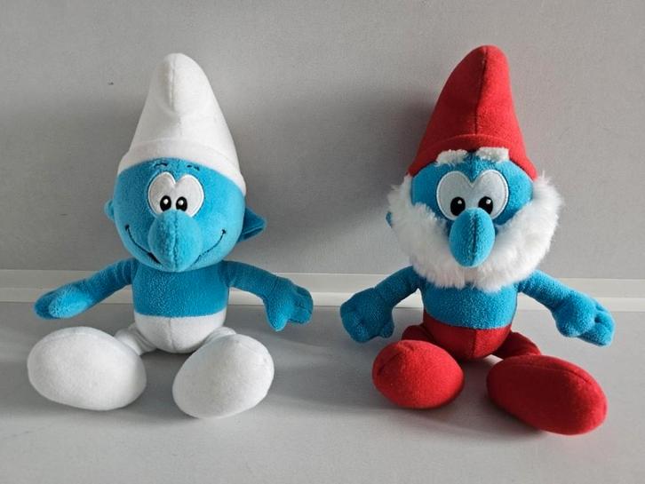 Grote Smurf en Lolsmurf voor de verzamelaar, Verzamelen, Smurfen, Zo goed als nieuw, Poppetje, Figuurtje of Knuffel, Verschillende Smurfen