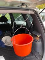 Glazenwasser mat. leren-riem+ onderdelen emmer+haak wisser, Ophalen, Zo goed als nieuw