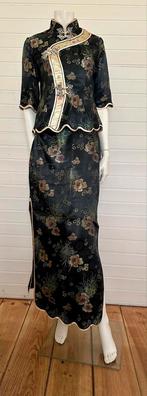 Authentieke Shanghai Dress / Chinese Jurk maat 40, Maat 38/40 (M), Overige typen, Zwart, Ophalen of Verzenden