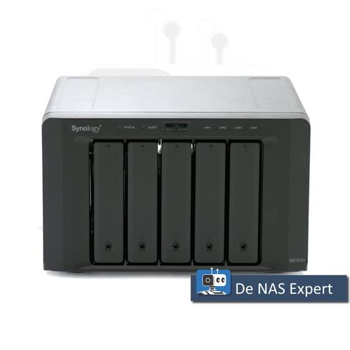 NAS Synology DS1513+ 4GB refurbished, Computers en Software, NAS, Refurbished, Ophalen of Verzenden