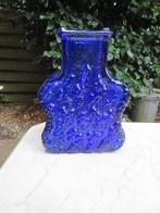 Ingrid donker blauw glazen vaas, fles, rond 1970, Duits, Ophalen of Verzenden