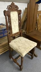 Antieke kasteel stoel (rosewood chair?), Antiek en Kunst, Antiek | Meubels | Stoelen en Banken, Ophalen