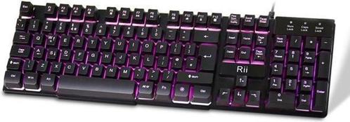 Rii RK100+ Gaming Keyboard Toetsenbord, Computers en Software, Toetsenborden, Nieuw, Qwerty, Bedraad, Ophalen of Verzenden