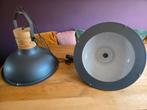 2 Industriele hang Lampen, Ophalen, Gebruikt, 50 tot 75 cm, Metaal