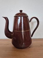 Bruin emaille koffiepot., Ophalen of Verzenden