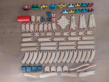Houten Treinbaan - Complete Set! beschikbaar voor biedingen