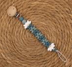 Speenkoord flower; siliconen kralen met een houten speenclip, Ophalen of Verzenden, Nieuw, Kraamcadeau