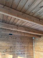 Ruim tuinhuis met overkapping en glazen deuren, Tuin en Terras, 250 tot 500 cm, Ophalen of Verzenden, Zo goed als nieuw, 400 cm of meer