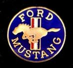 Ford Mustang pin- rond emaille- 38 mm., Verzamelen, Speldjes, Pins en Buttons, Verzenden, Nieuw, Transport, Speldje of Pin