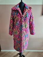 Carnavals bontjas Panterprint Roze, maat S/M, Jas thema bont, Aixirui, Carnaval, Ophalen of Verzenden, Kleding