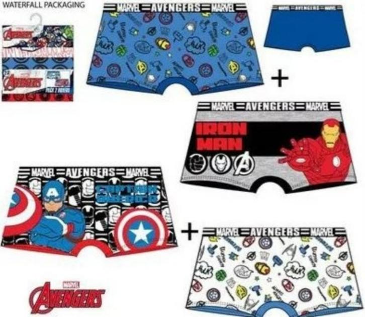 Avengers Boxershort (set van 2) - Mt 92/98 - 104/110 116/128, Kinderen en Baby's, Kinderkleding | Maat 116, Nieuw, Jongen, Nacht- of Onderkleding