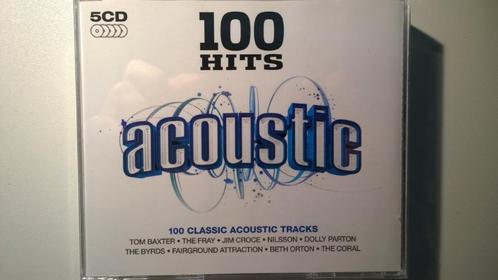 100 Hits Acoustic (5 CD), Cd's en Dvd's, Cd's | Verzamelalbums, Zo goed als nieuw, Pop, Ophalen of Verzenden