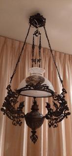 Antieke olie hanglamp, Antiek en Kunst, Ophalen