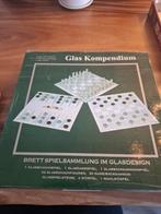 Schaakspel, damspel, Backgammon, van glas, Hobby en Vrije tijd, Gezelschapsspellen | Bordspellen, Ophalen of Verzenden